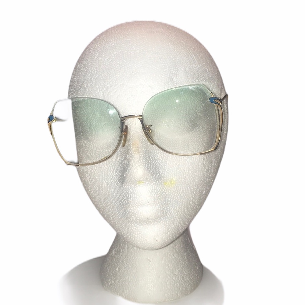 VINTAGE 1970s  TURA MOD 1425 HALF FRAME EYEGLASSES